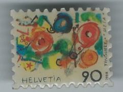 Placchette & Badge: Tinguely Briefmarke, Pin – Usato da Zürich venduto da t24_de