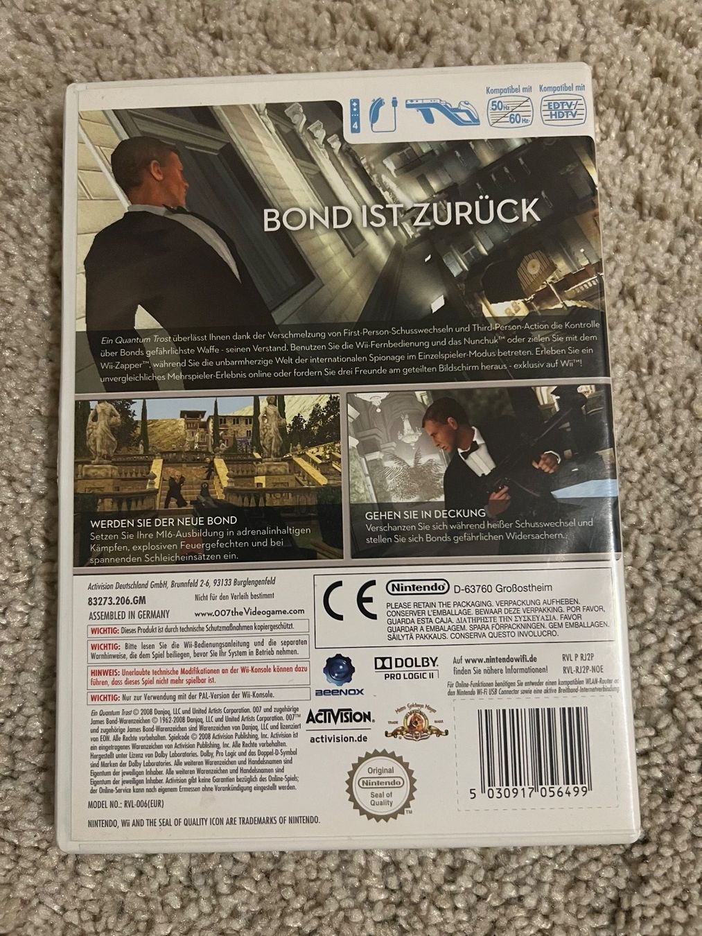 Nintendo Spiele: 007 Ein Quantum Trost für Nintendo Wii – Gebraucht aus Winkel von RiMa95 2