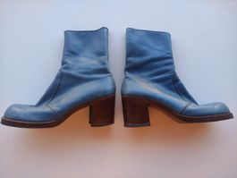 Leder Boots Stiefel 70er Jahre - Marke Bristol Tradizione