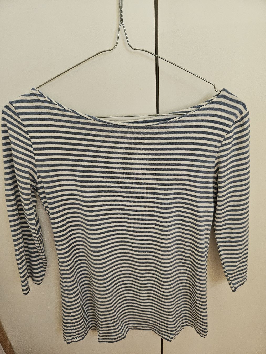 T-shirt: DOREMI Langarmshirt gestreift weiss/blau Grösse S  – Usato da Urdorf venduto da Colina