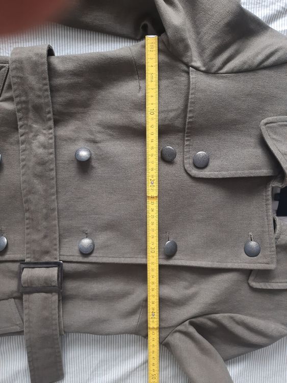 Mäntel: Taillierter Trenchcoat, olivgrün, Gr. 36 – Gebraucht aus Stans von sib_c59z 4