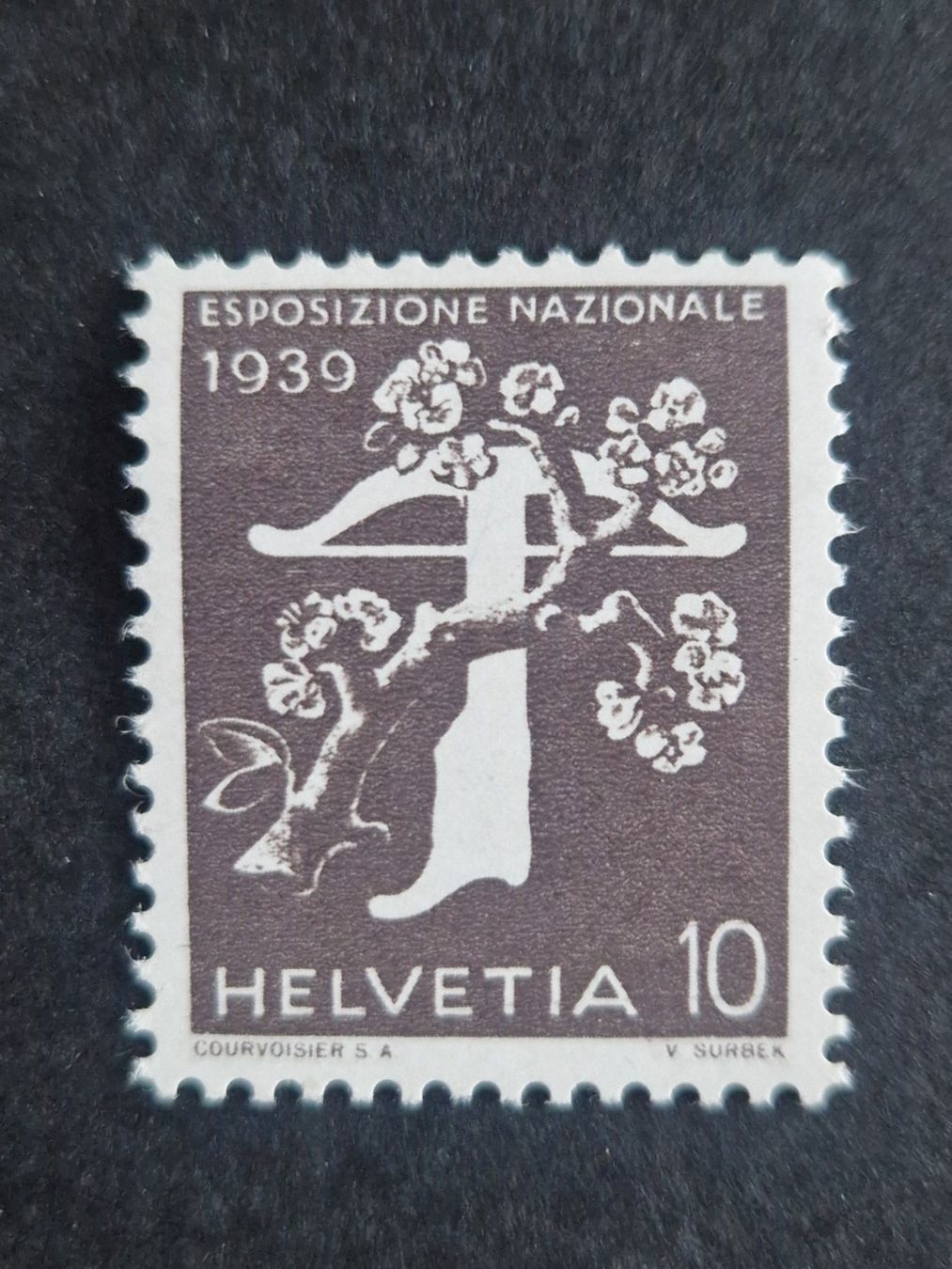 Tutti i francobolli: n° 237y R  postfrisch ** – Usato da Bouveret venduto da hckoala