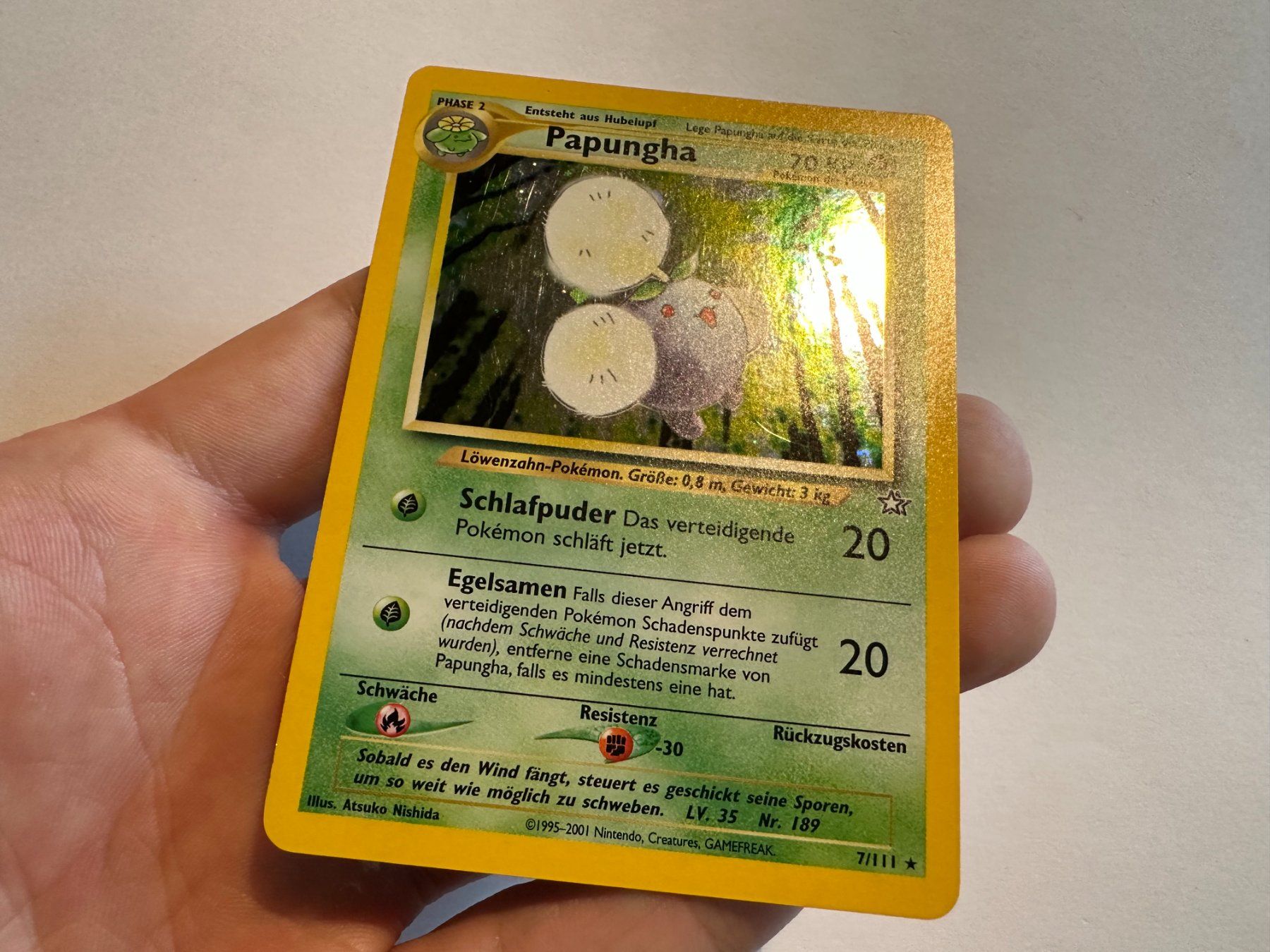 Pokémon Carte collezionabili: Papungha holo Neo Genesis DE – Usato da Hagendorn venduto da Pokecollectorch 4