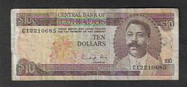 Barbados  10  Dollars  Gebraucht