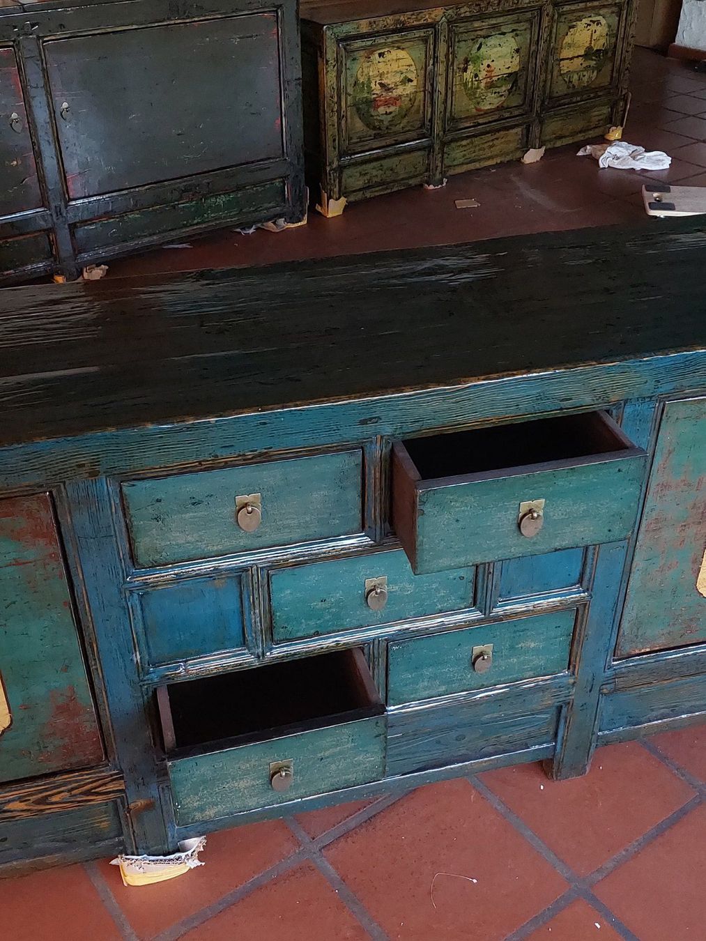 Cassettiere: Sideboard Vintage blau – Nuovo (secondo la descrizione) da Cham venduto da mjg1901 5
