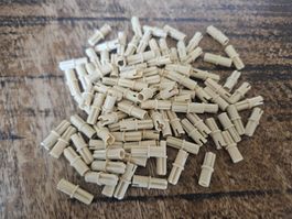 lego 3749 lot de 100 pièces Tan Technic, Axle 1L with Pin
