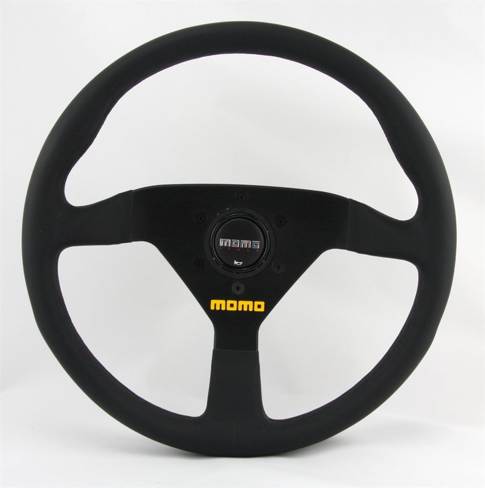 Tutti pezzi di ricambio auto: Momo Leder Sportlenkrad Modell MOD. 78 3 – Nuovo e nell'imballaggio originale da Moers venduto da BMS-Racing