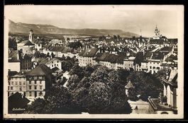 AK Solothurn, Teilansicht mit Kirche