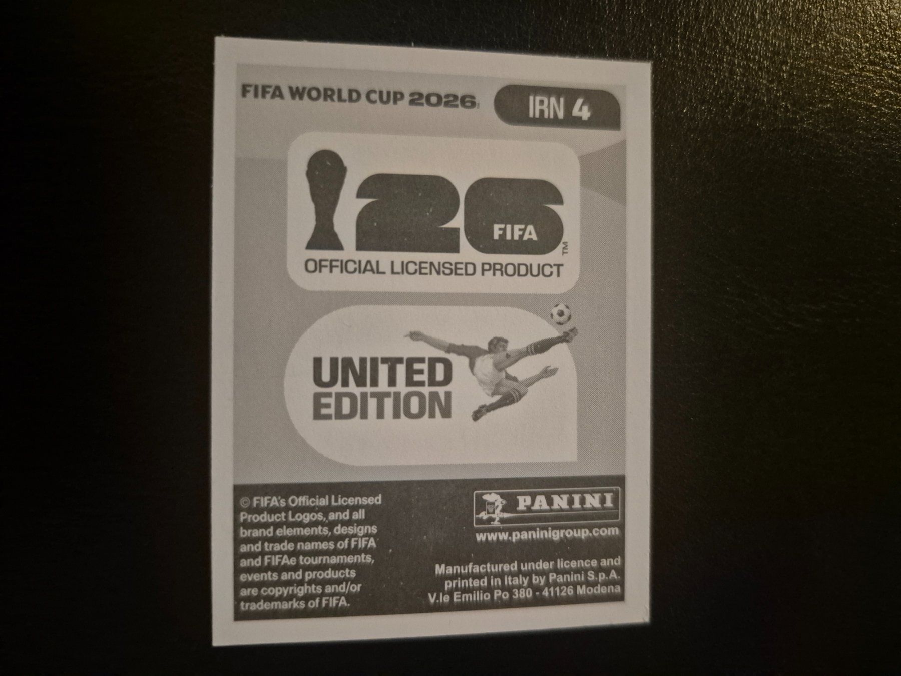 Panini Carte collezionabili: Panini WM 26 IRN 4 – Nuovo (secondo la descrizione) da Rorschacherberg venduto da AJ3108 1