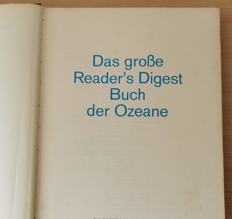 Libri: Das grosse Reader's Digest Buch der Ozeane (Buch, 1970) – Usato da Wilen b. Wollerau venduto da morethanmusic 3