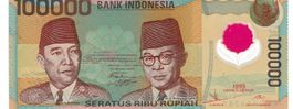 Indonesien 100000 Rupiah 1999 P-140 Polymer Jakarta UNZ