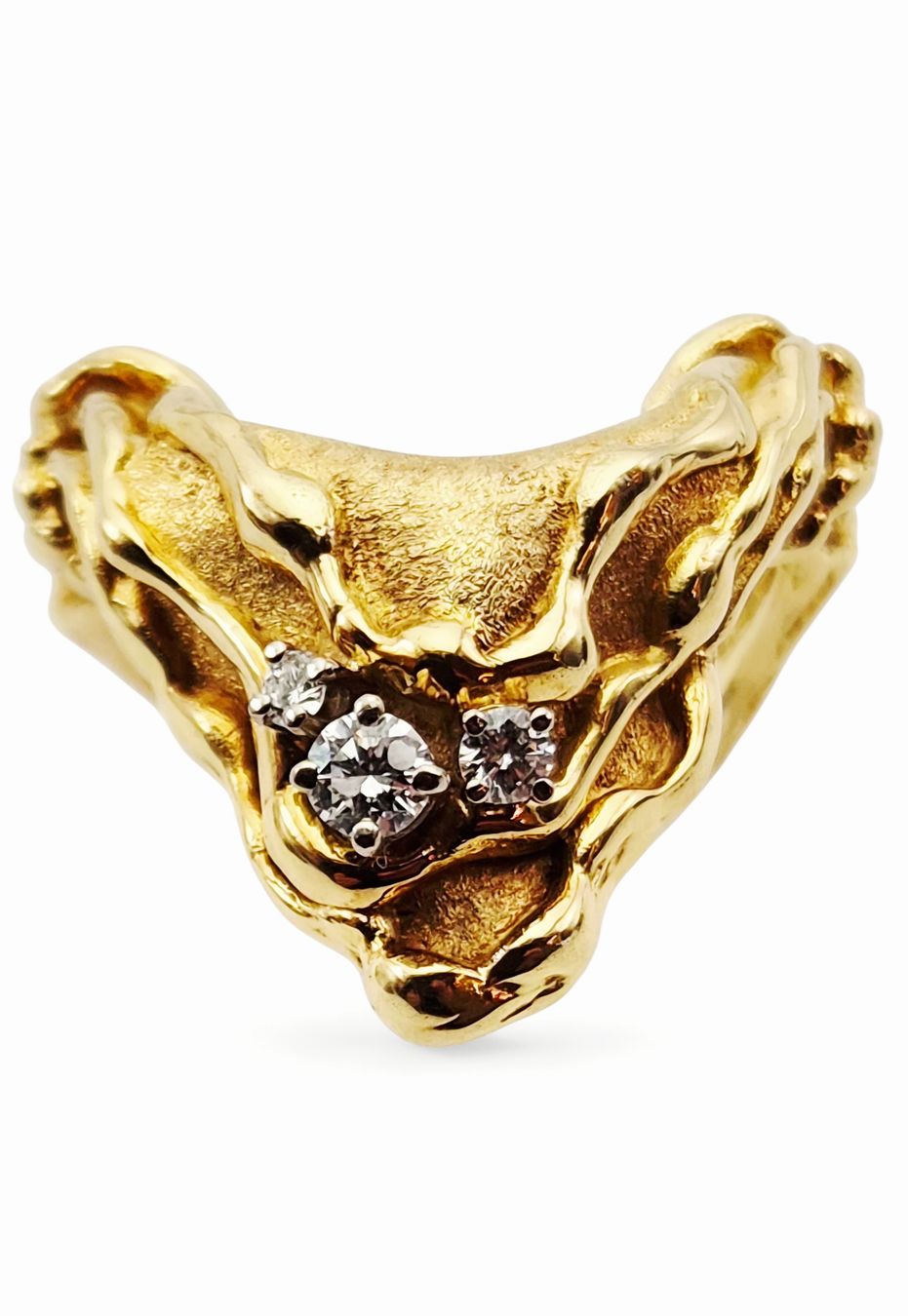 Gilbert Albert Anelli: Bague Gilbert Albert or 18 k diamants – Usato da Clarens venduto da Rimany 2