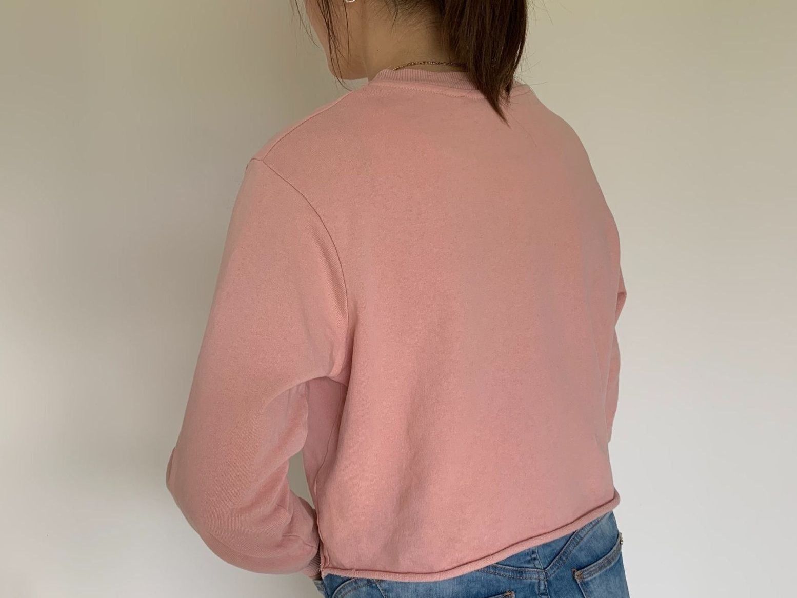 Pull&Bear Maglioni & Felpe: PULL & BEAR Pullover Crop Pink Gr XS Raw cut – Usato da St-Aubin FR venduto da Tiweety 1