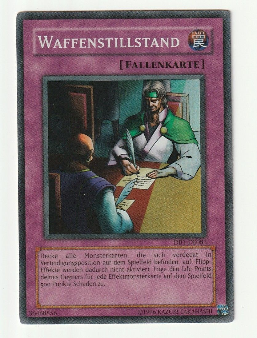 Yugioh Cartes à collectionner: Waffenstilstand DB1 Super Rare – D'occasion à Schattdorf par Fabian500