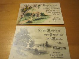 No 10 Schöne antike Postkarte Wünsche zur Konfirmation