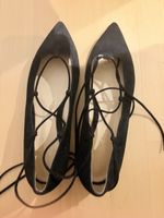 Gianvito Rossi lace up flats black suede size 39