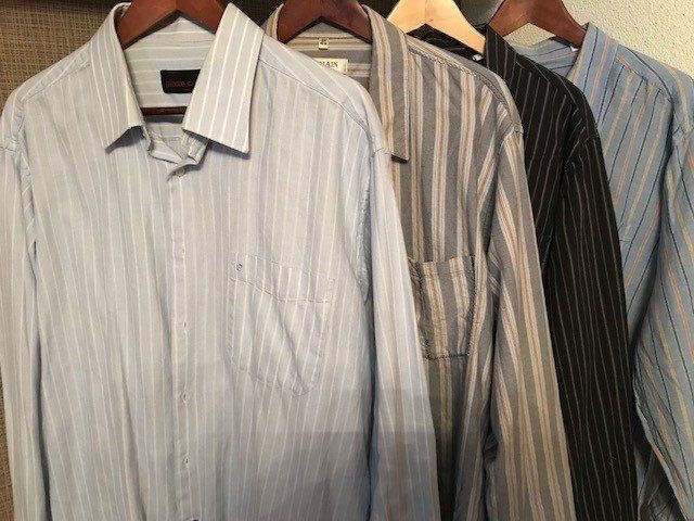 Camicie: Herrenhemden 4 Stück - Streifen Design – Usato da Ossingen venduto da Orelius