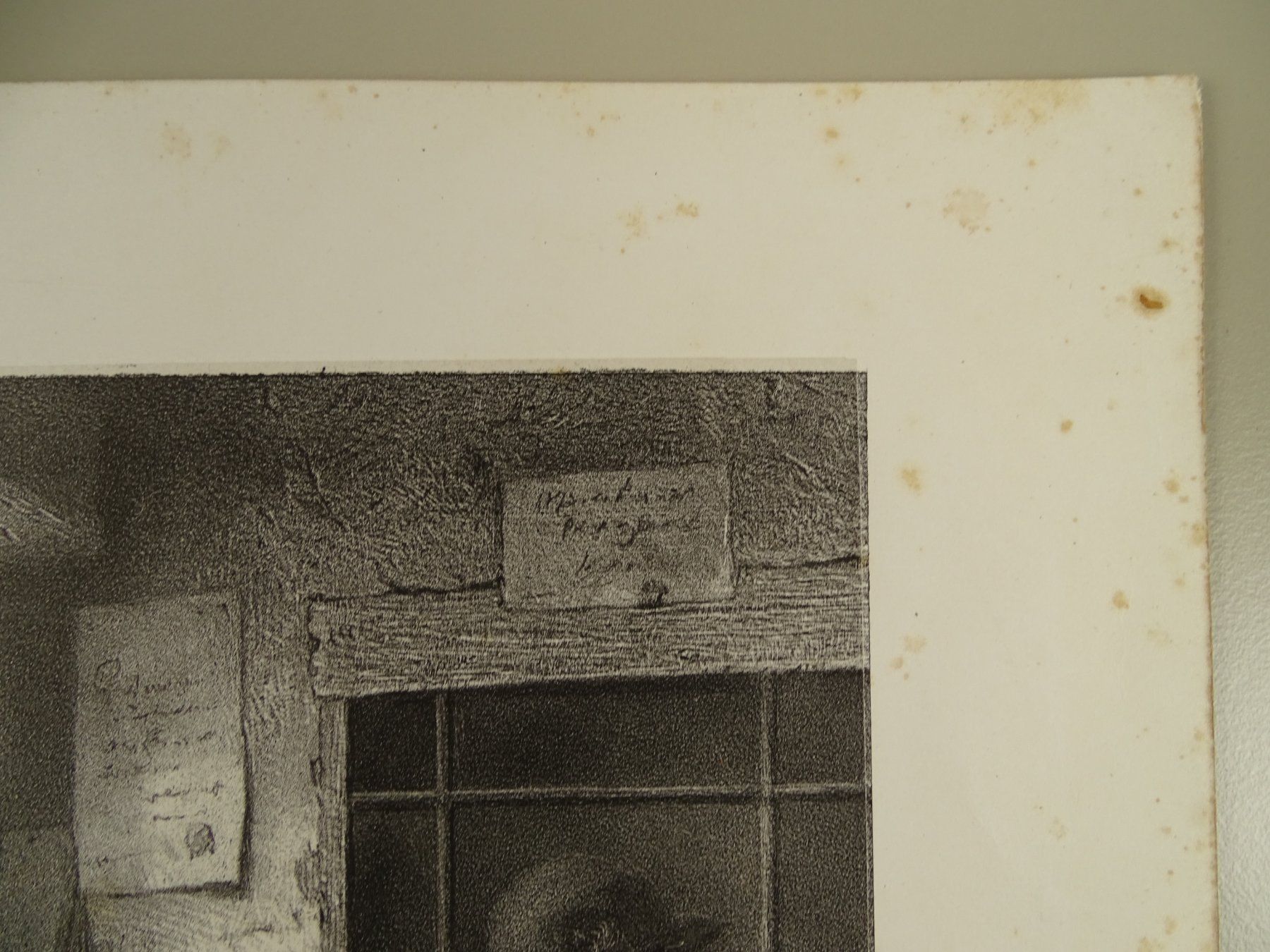 IM POSTBUREAU BRIEF POSTSTELLE POST WAAGE LITHOGRAPHIE (Gebraucht