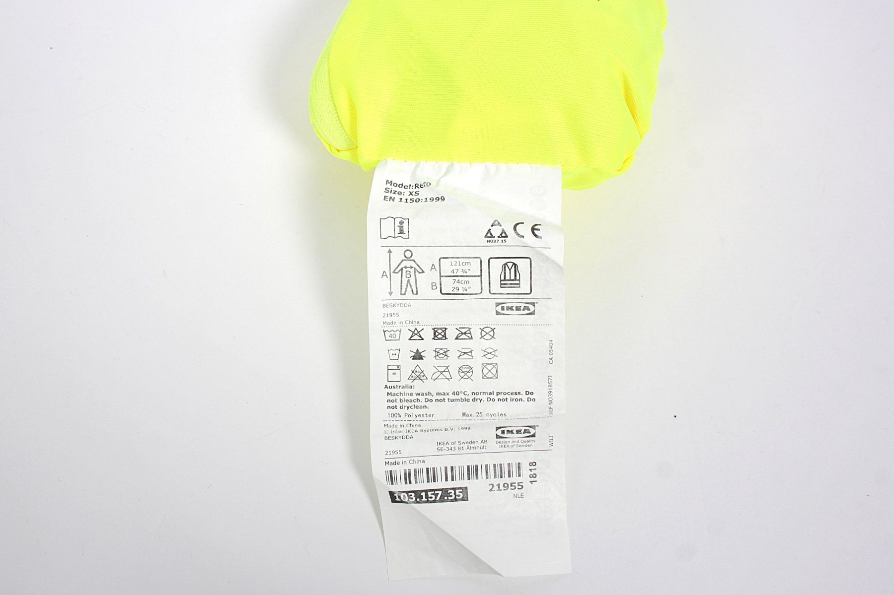 Gilet & Giacche: IKEA Leuchtweste Neongelb XS – Usato da Zollikofen venduto da Restwert_Zollikofen 3