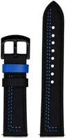 DriftElement Lederarmband 22 mm Leder Armband Schwarz Blau