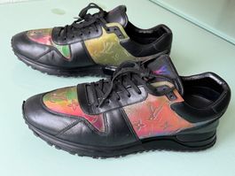 LOUIS VUITTON Run Away Reflective Leder Low Top Sneaker 44