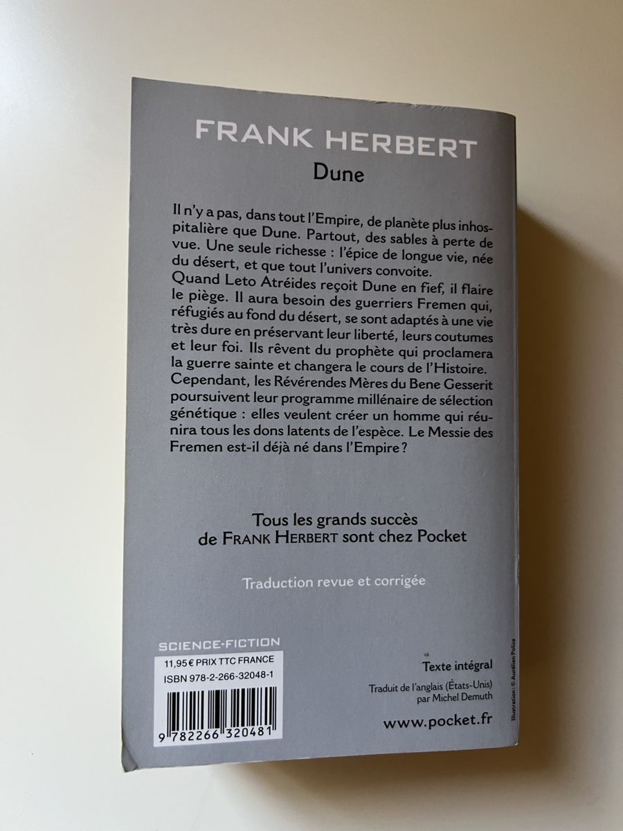 Livres: Frank Herbert - Dune (FR) – D'occasion à Valeyres-sous-Ursins par ansuz_001 1