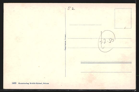 Cartoline postali: Meiringen, Strassenpartie mit Häuser un – Usato da Berlin venduto da bartko-reher 1