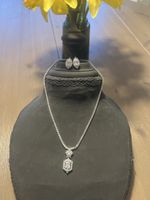 Funkelndes Schmuckset mit Zirkonia NEU