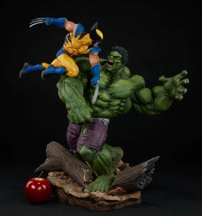 Sideshow Collectibles Hulk vs. Wolverine Maquette Statue (Gebraucht) in ...