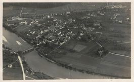 Wangen a Aare BE Flugaufnahme Nr.4394  ,  ca.1940