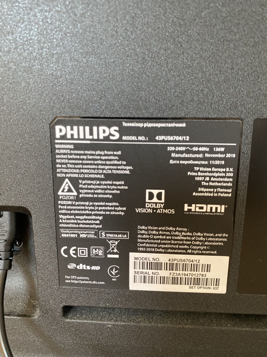Philips Televisori: Philips 43" UHD TV – Usato da Windisch venduto da Ncf 2