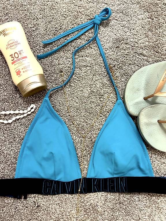 Costumi da bagno & Bikini: CALVIN KLEIN bikini top blau  – Usato da Schindellegi venduto da fifiselling