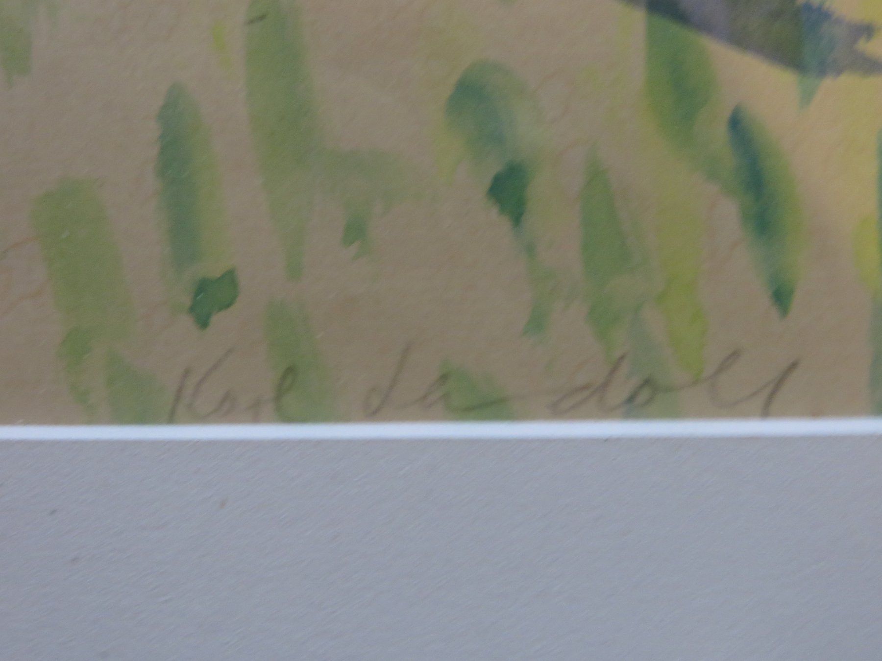 Dipinti: Karl Landolt 1925-2009 Grosses Aquarell – Usato da Bad Ragaz venduto da FutureZ 5