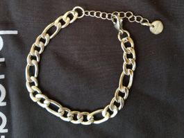 Edelstahl Herren AISI Armband, Italy 21 cm. Dicke 9 mm