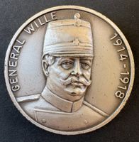 GEDENKMEDAILLE GENERAL WILLE 1914-1918