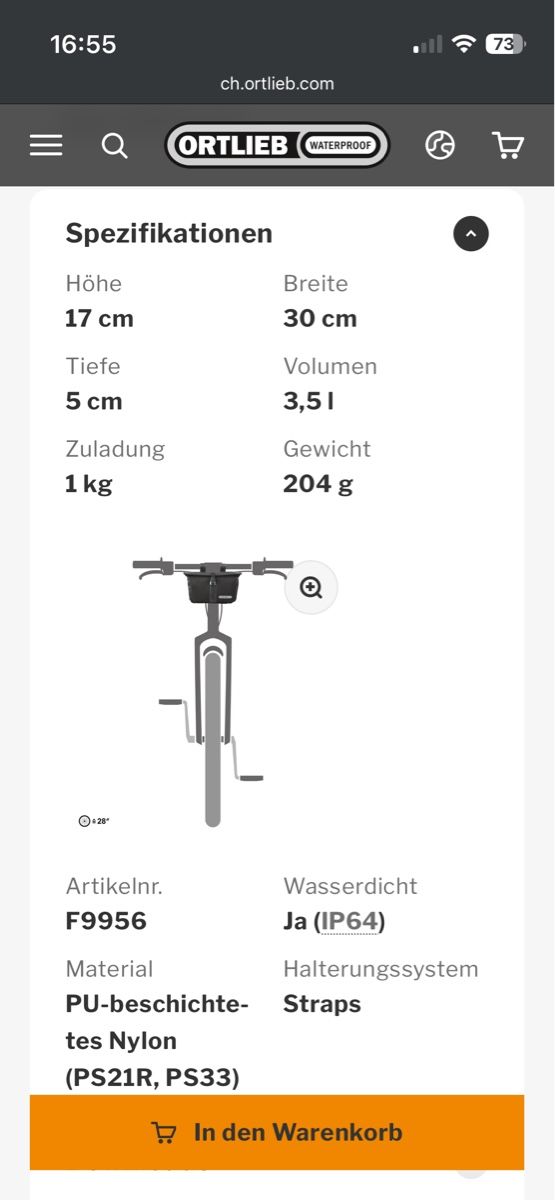 Ortlieb Borse: ORTLIEB Accessory-Pack - Grösse 3,5L – Usato da St. Gallen venduto da BikeladyShop 7