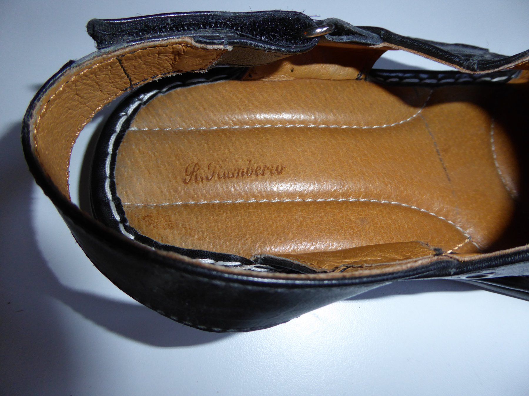 Scarpe da uomo: Herren Sandalen, Leder schwarz Grösse 41 – Usato da Spreitenbach venduto da Turbo_1105 2