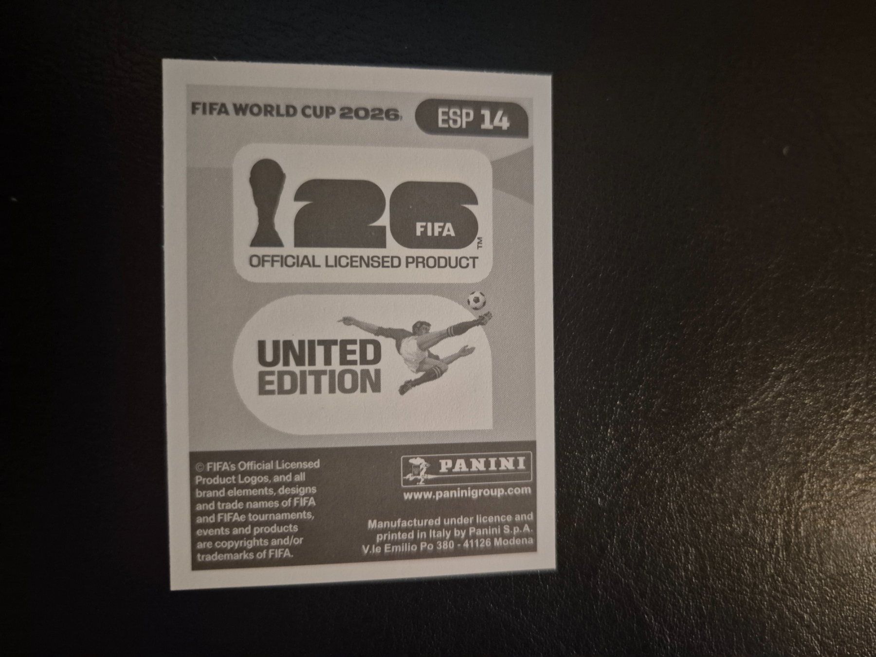 Panini Carte collezionabili: Panini WM 26 ESP 14 – Nuovo (secondo la descrizione) da Rorschacherberg venduto da AJ3108 1