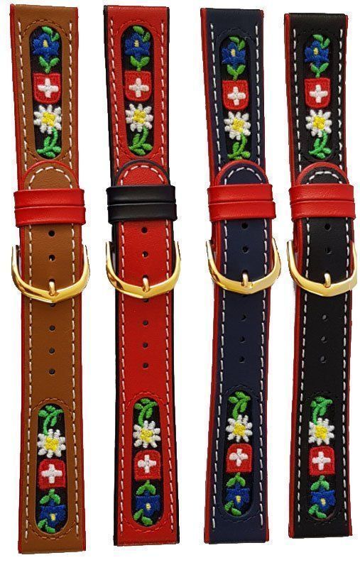 Armbänder & -reifen: Folklore Uhrenarmband mit Stickerei – Neu und originalverpackt aus Bülach von Uhrenwerkstatt