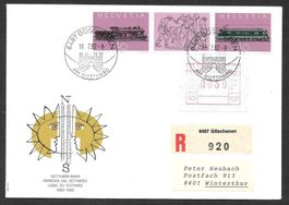 R-FDC Serie 668-669 Gotthard-Bahn ET Göschenen 18.2.1982