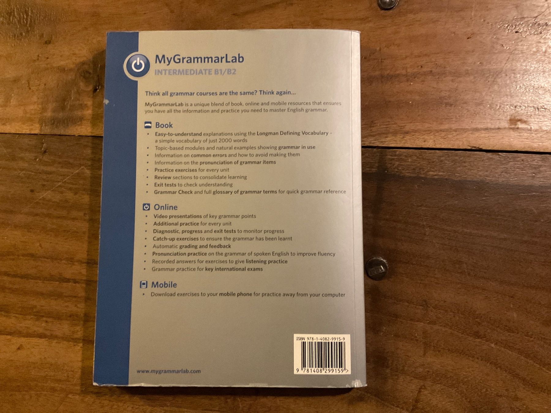 Libri: MyGrammarLab Intermediate B1/B2 - Livre d'anglais – Usato da Avenches venduto da Optimus_ 4