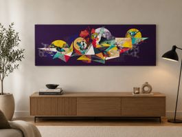 Tableau Nicolas Blind “Birds Illogic” 180 × 60 cm