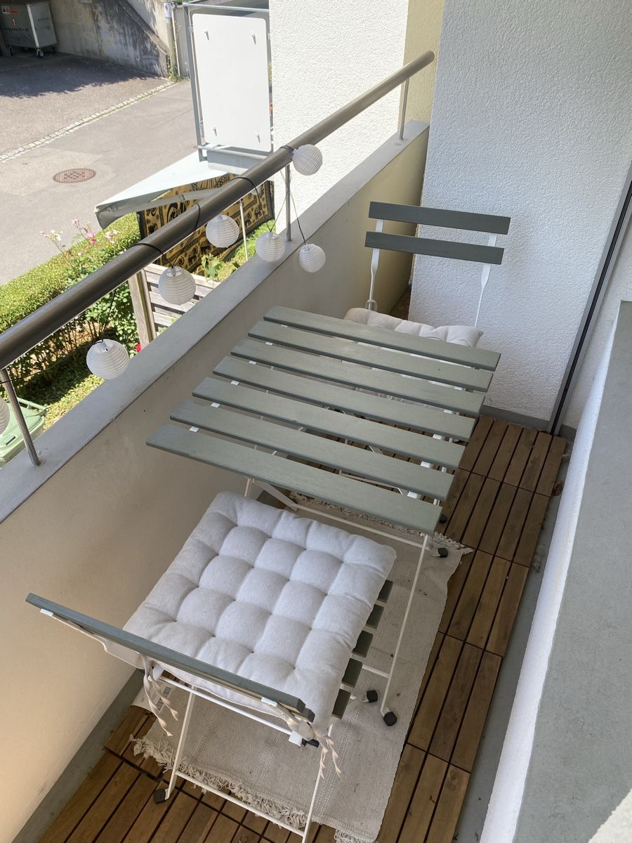Ikea Set di tavolo e panche: Garten-/Balkontisch inkl. Stühle – Nuovo (secondo la descrizione) da Winterthur venduto da fabia.studer