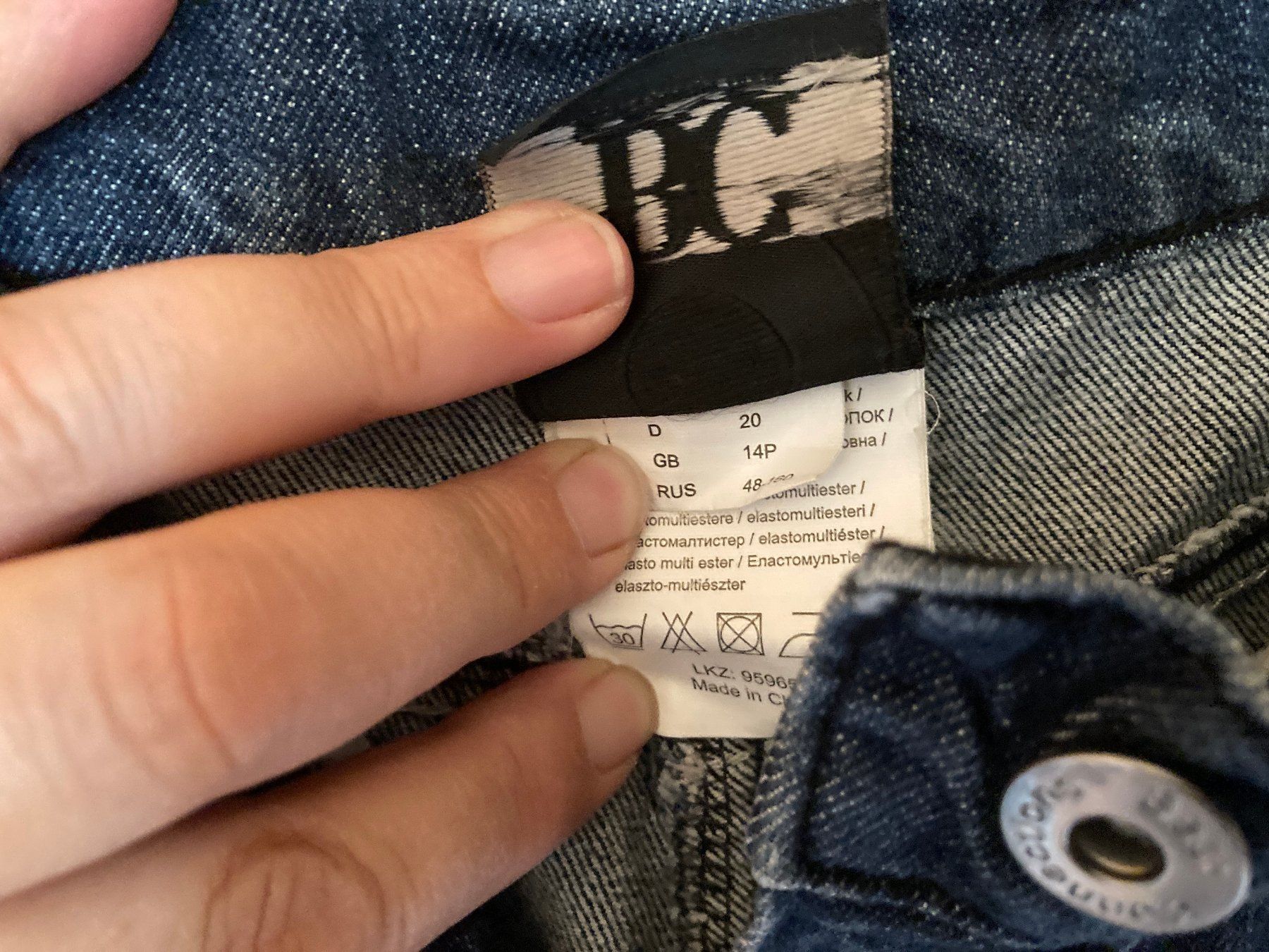 Jeans: Damenjeans B.C., blau, Grösse D 20 – Usato da Lütisburg venduto da wiesenpippau 4