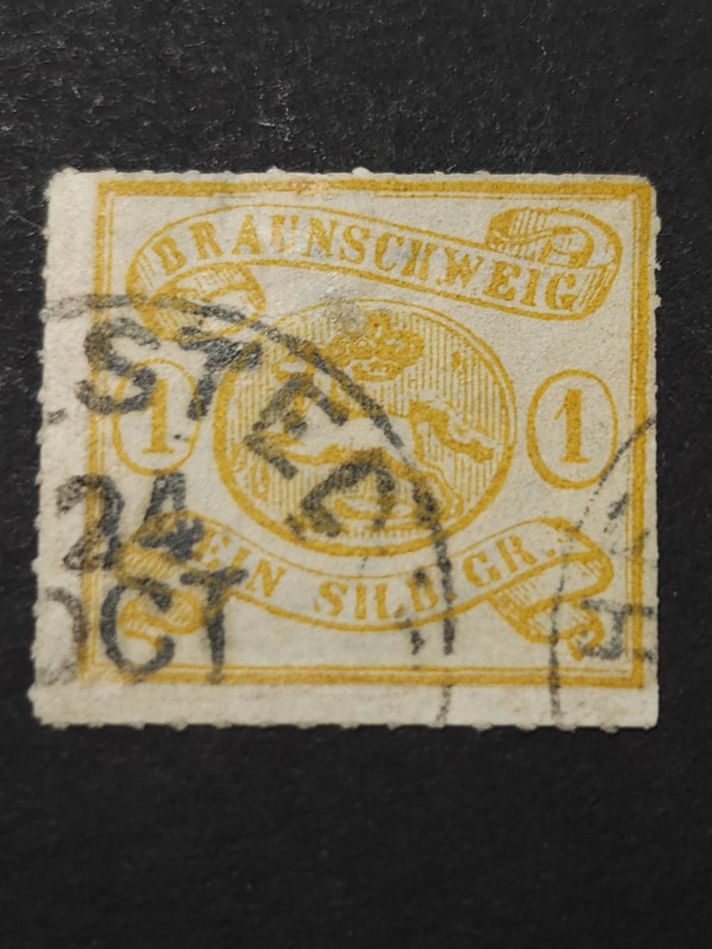 Tutti i francobolli: Braunschweig Mi-Nr. 14 A gestemp 180 Fr – Usato da Kriens venduto da Nidfeld45