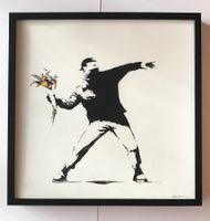 BANKSY_50x50_«LOVE IS IN THE AIR»