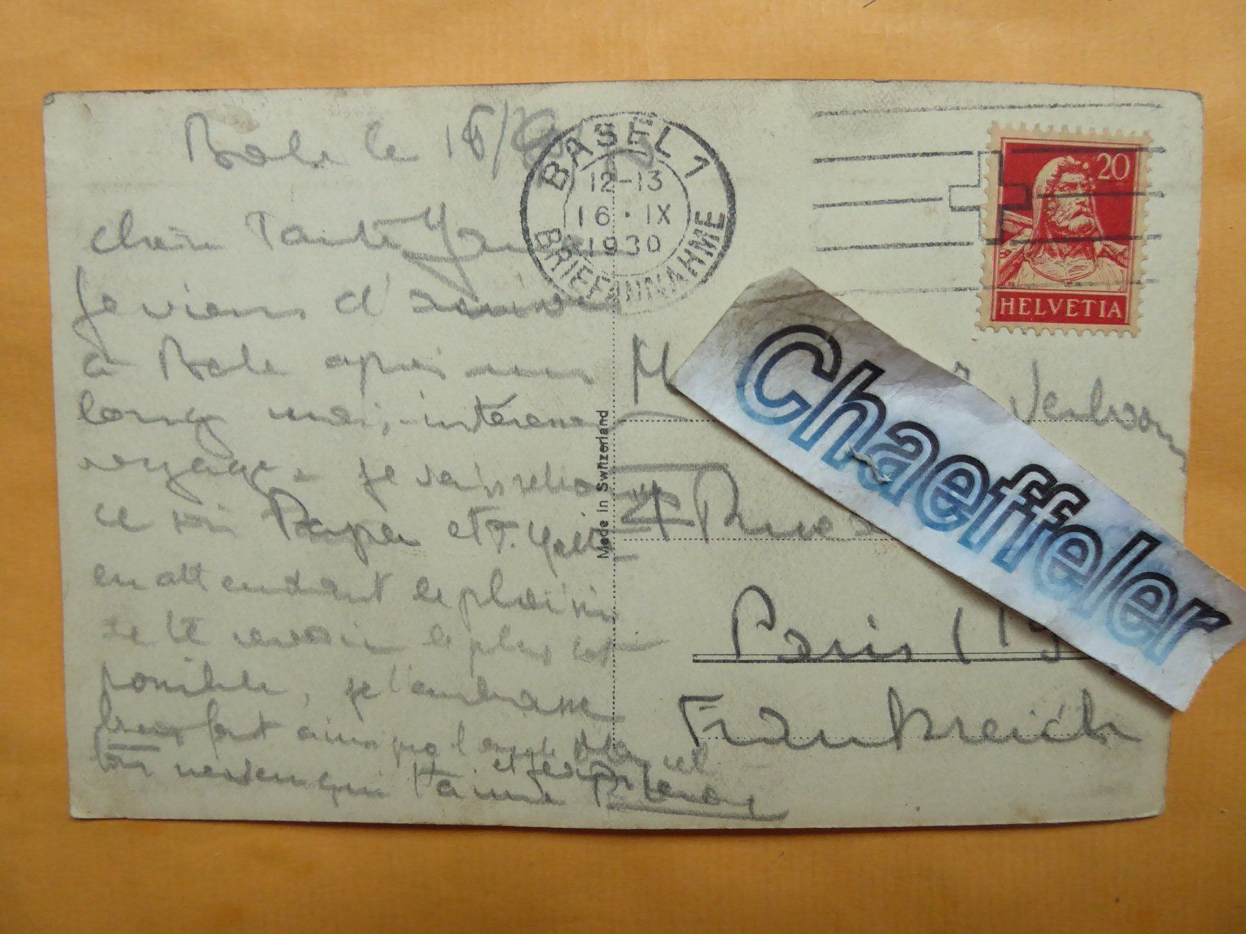 Cartoline postali: 980 - Basel, Marktplatz mit Rathaus. – Usato da Zürich venduto da Chaeffeler 1
