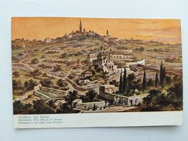 Ansichtskarte Jerusalem Ölberg. gest. 1909 CH