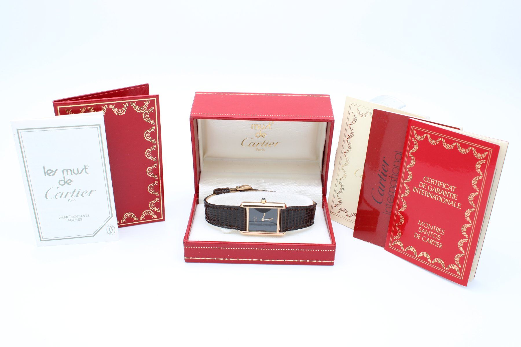 Cartier Orologi: Cartier Tank Black Dial ref. 3 66001 | FULL SET – Usato da Brüttisellen venduto da AlphaOmega05 9