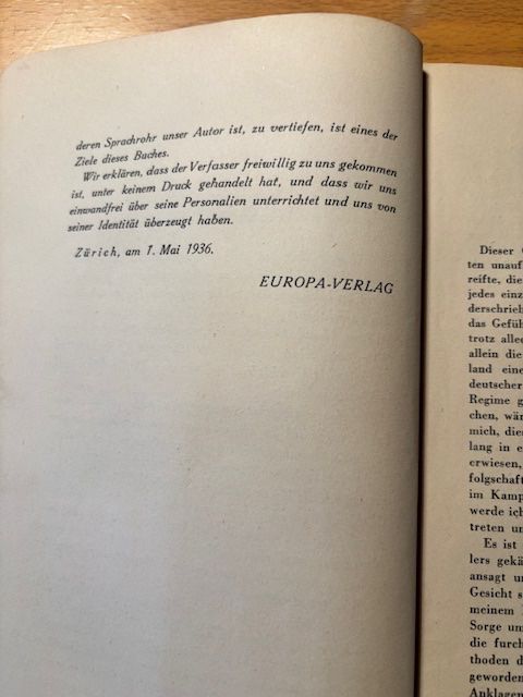 Libri: Walter Korodi: "Ich kann nicht schweigen", 1936 – Usato da Seon venduto da retep012 3